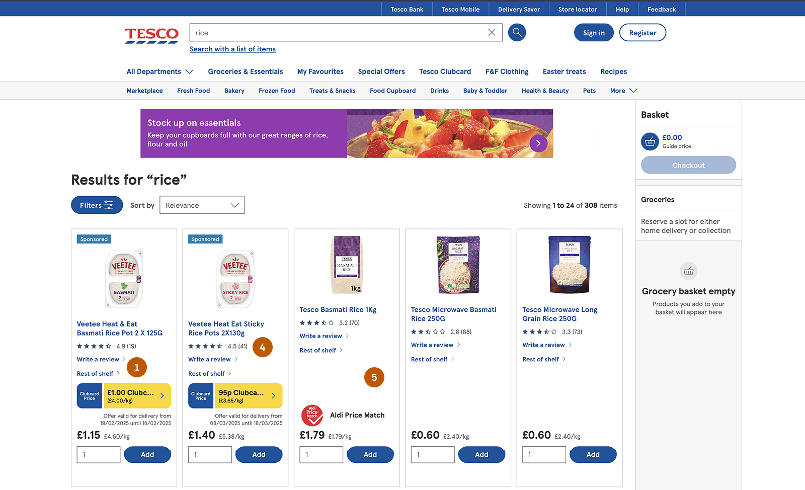 Filters before redesign
